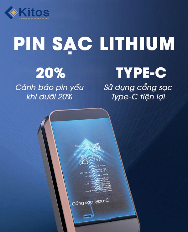 Pin sac lithium Kitos 3D FACE X