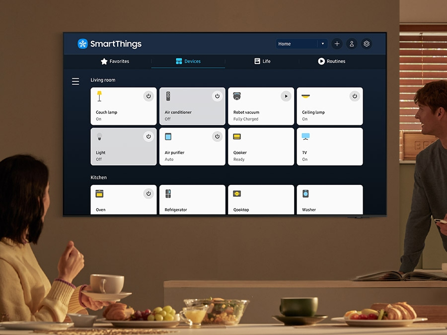 Tivi trở thành trung tâm SmartThings điều khiển các thiết bị trong nhà