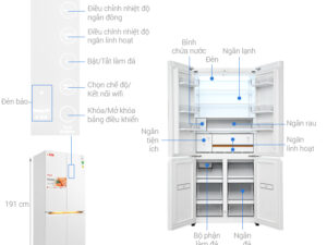 Tủ lạnh Toshiba Inverter 535 lít Japandi Multi Door GR-RF695WI-PGV(67)