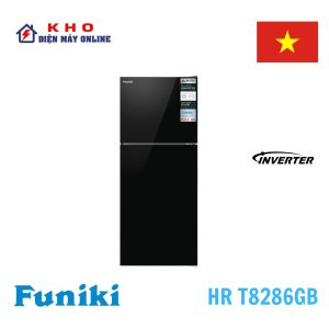 Tủ lạnh Funiki cánh kính HR T8286GB | 286L 2 cửa Inverter 3 HR T8286GB