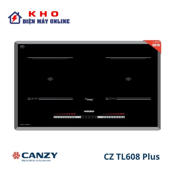 Bếp từ đôi Canzy CZ TL608 Plus | 2 vùng nấu lắp âm