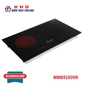 Bếp từ hồng ngoại Sunhouse MMB9100VN | 2 vùng nấu lắp âm 3 MMB9100VN