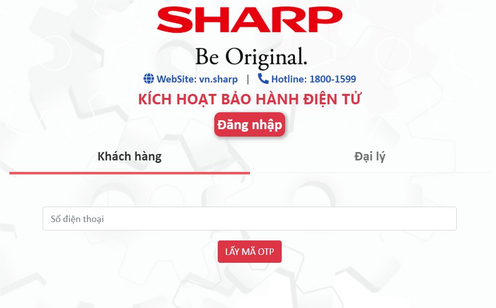 cách tra cứu thời gian bảo hành sharp cho khách lẻ