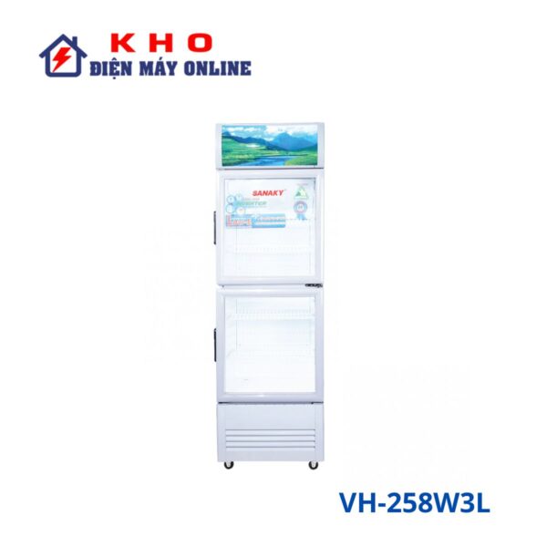 Tủ mát Sanaky VH-258W3L 200 lít Inverter 2 cánh