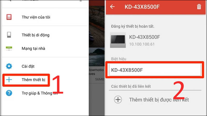 Tìm thiết bị muốn kết nối Tìm thiết bị muốn kết nối