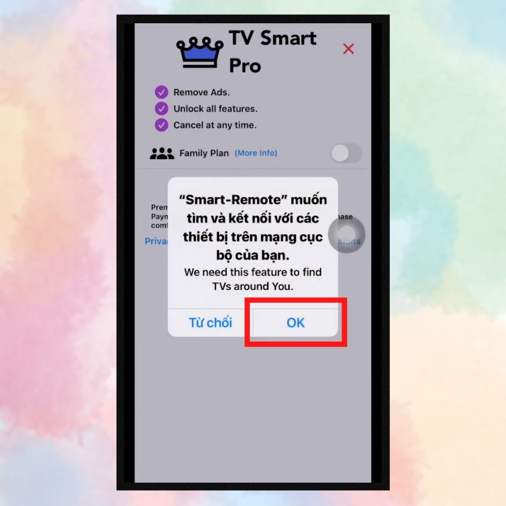 Hướng dẫn cài đặt điều khiển tivi Sony bằng điện thoại iPhone bước 2 Hướng dẫn cài đặt điều khiển tivi Sony bằng điện thoại iPhone bước 2