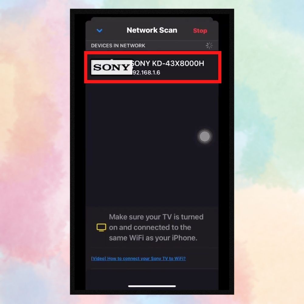 Hướng dẫn cài đặt điều khiển tivi Sony bằng điện thoại iPhone bước 4 Hướng dẫn cài đặt điều khiển tivi Sony bằng điện thoại iPhone bước 4