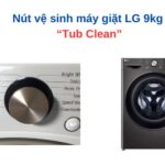 Nút vệ sinh máy giặt LG cửa trước 9kg và cách sử dụng