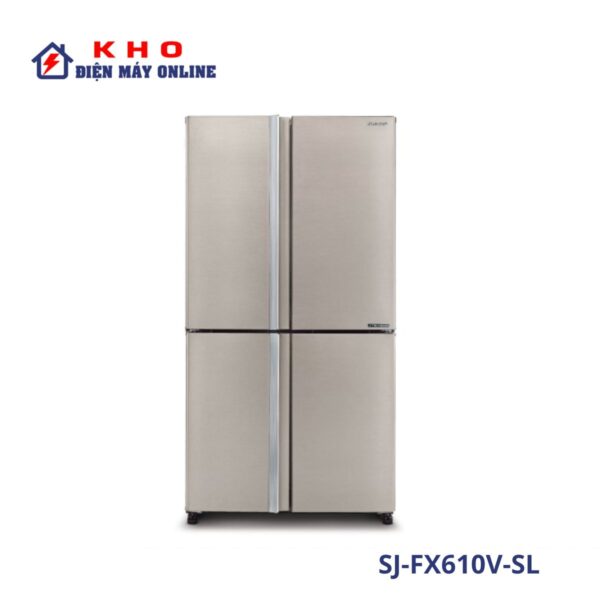 Tủ lạnh Sharp SJ-FX610V-SL | 525L 4 cánh Inverter