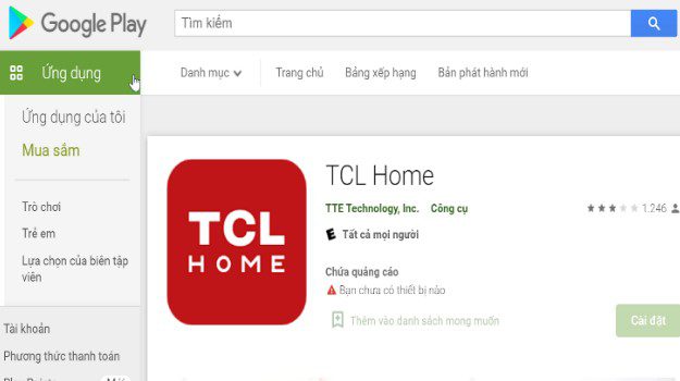 Kích hoạt bảo hành TCL bằng ứng dụng TCL HOME