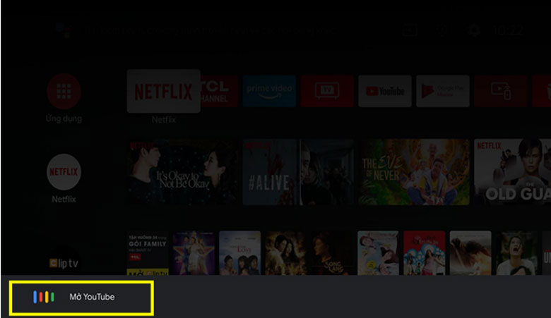 Cách kết nối điều khiển giọng nói trên tivi TCL qua Youtube 3 Điều khiển tivi TCL bằng giọng nói: Bước 3