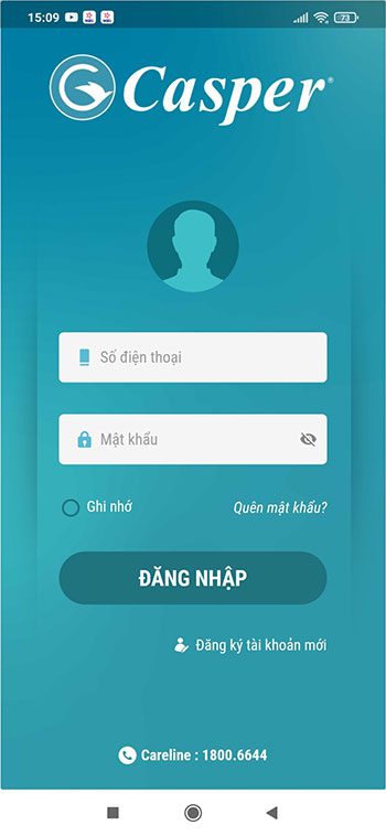 Đăng ký, kích hoạt, kiểm tra bảo hành điện tử Casper 2 Đăng ký tài khoản